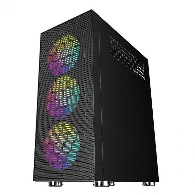 Nfortec Aqueronte Vidro Temperado USB 3.0 ARGB Black