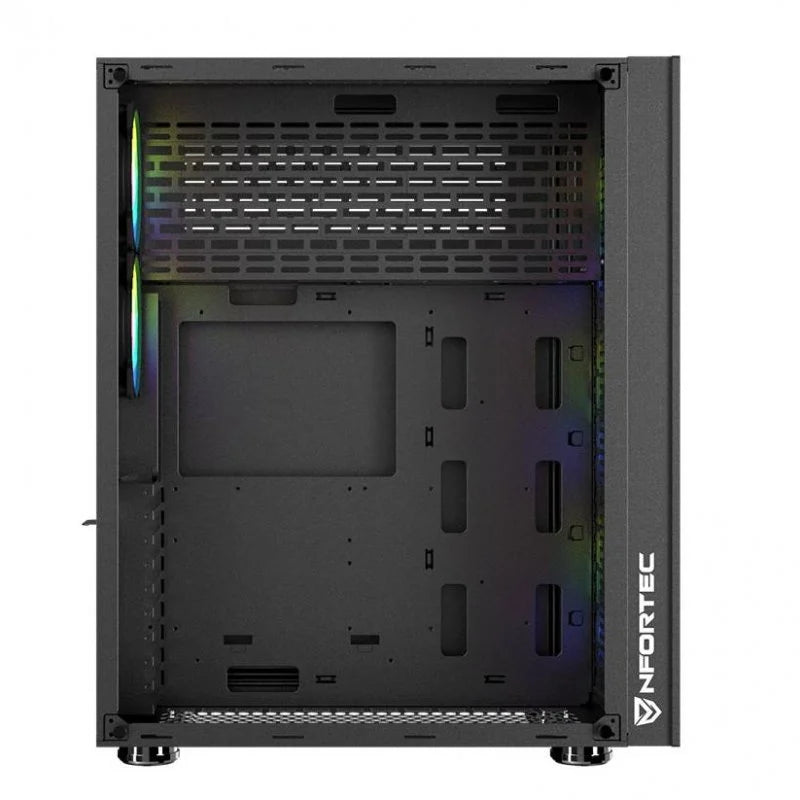 Nfortec Aqueronte Vidro Temperado USB 3.0 ARGB Black