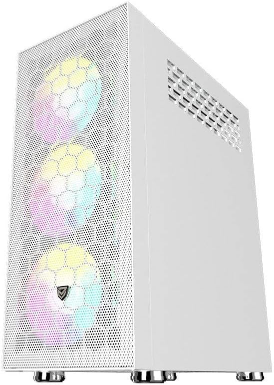 Nfortec Aqueronte Vidro Temperado USB 3.0 ARGB Branco