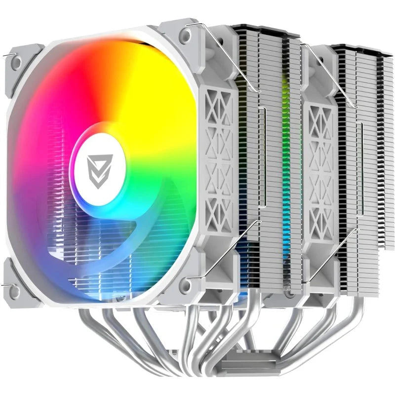 Nfortec SCULPTOR X Cooler CPU Duplo 6 Pipes 2x120mm A-RGB PWM Branco