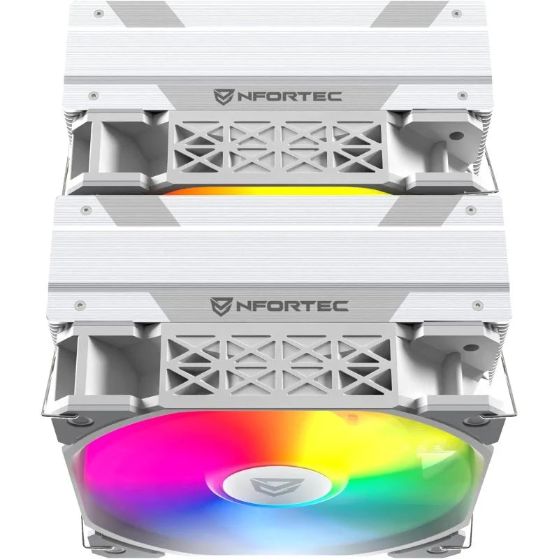 Nfortec SCULPTOR X Cooler CPU Duplo 6 Pipes 2x120mm A-RGB PWM Branco