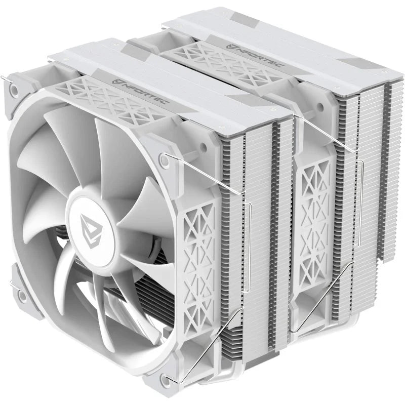 Nfortec SCULPTOR X Cooler CPU Duplo 6 Pipes 2x120mm A-RGB PWM Branco