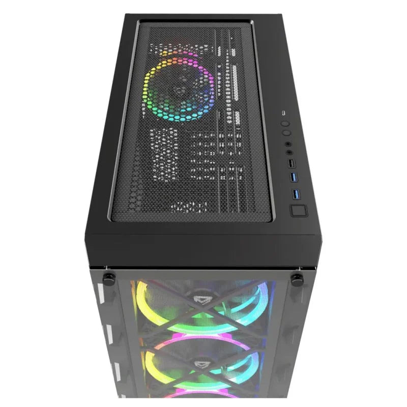 Nfortec DRACO X Black Vidro Temperado USB 3.2 Preta