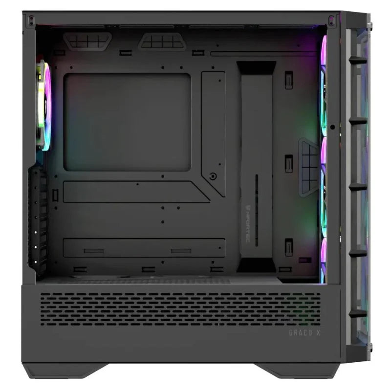 Nfortec DRACO X Black Vidro Temperado USB 3.2 Preta