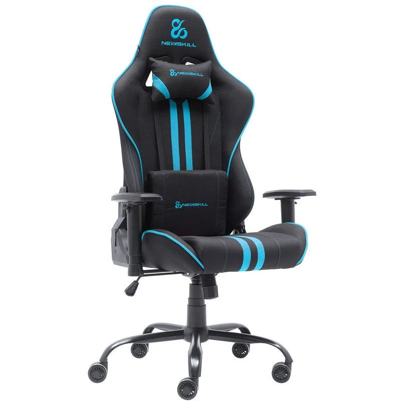 Cadeira Gaming Newskill Kitsune V2 Acabamento em Tecido Preto Espacial/Azul