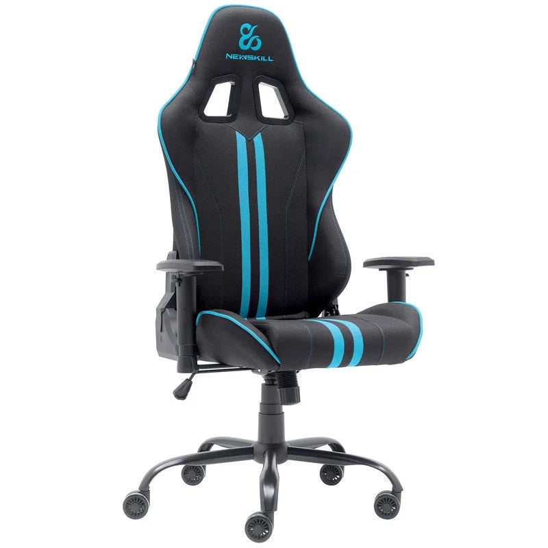 Cadeira Gaming Newskill Kitsune V2 Acabamento em Tecido Preto Espacial/Azul