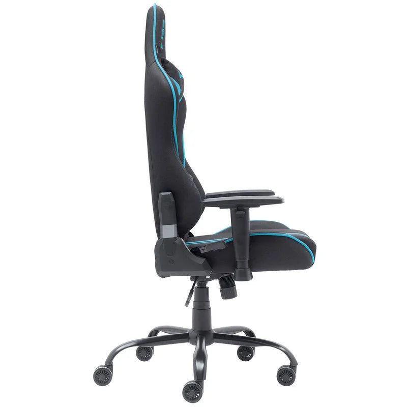 Cadeira Gaming Newskill Kitsune V2 Acabamento em Tecido Preto Espacial/Azul