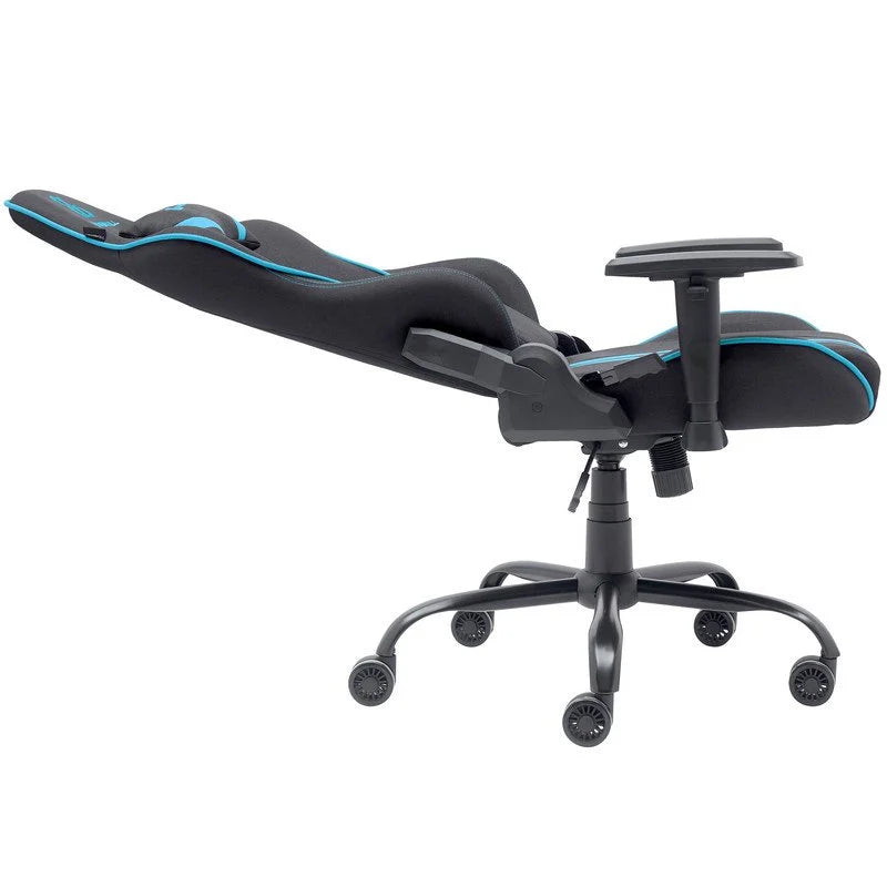 Cadeira Gaming Newskill Kitsune V2 Acabamento em Tecido Preto Espacial/Azul