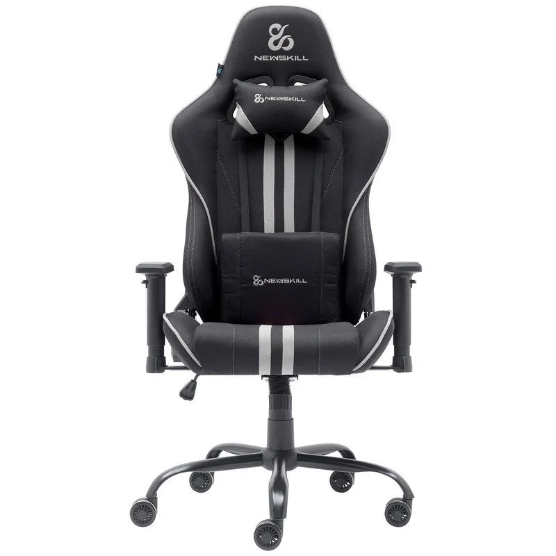 Cadeira Gaming Newskill Kitsune V2 Acabamento em Tecido Preto Espacial/Cinzenta