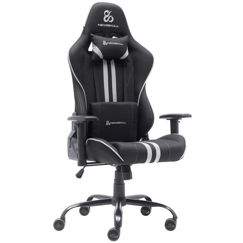 Cadeira Gaming Newskill Kitsune V2 Acabamento em Tecido Preto Espacial/Cinzenta