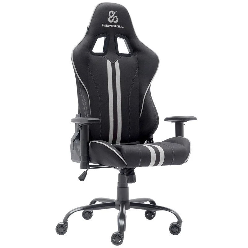 Cadeira Gaming Newskill Kitsune V2 Acabamento em Tecido Preto Espacial/Cinzenta