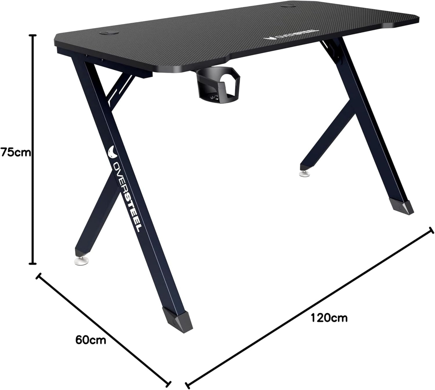 Mesa Oversteel Vitallium Gaming Black