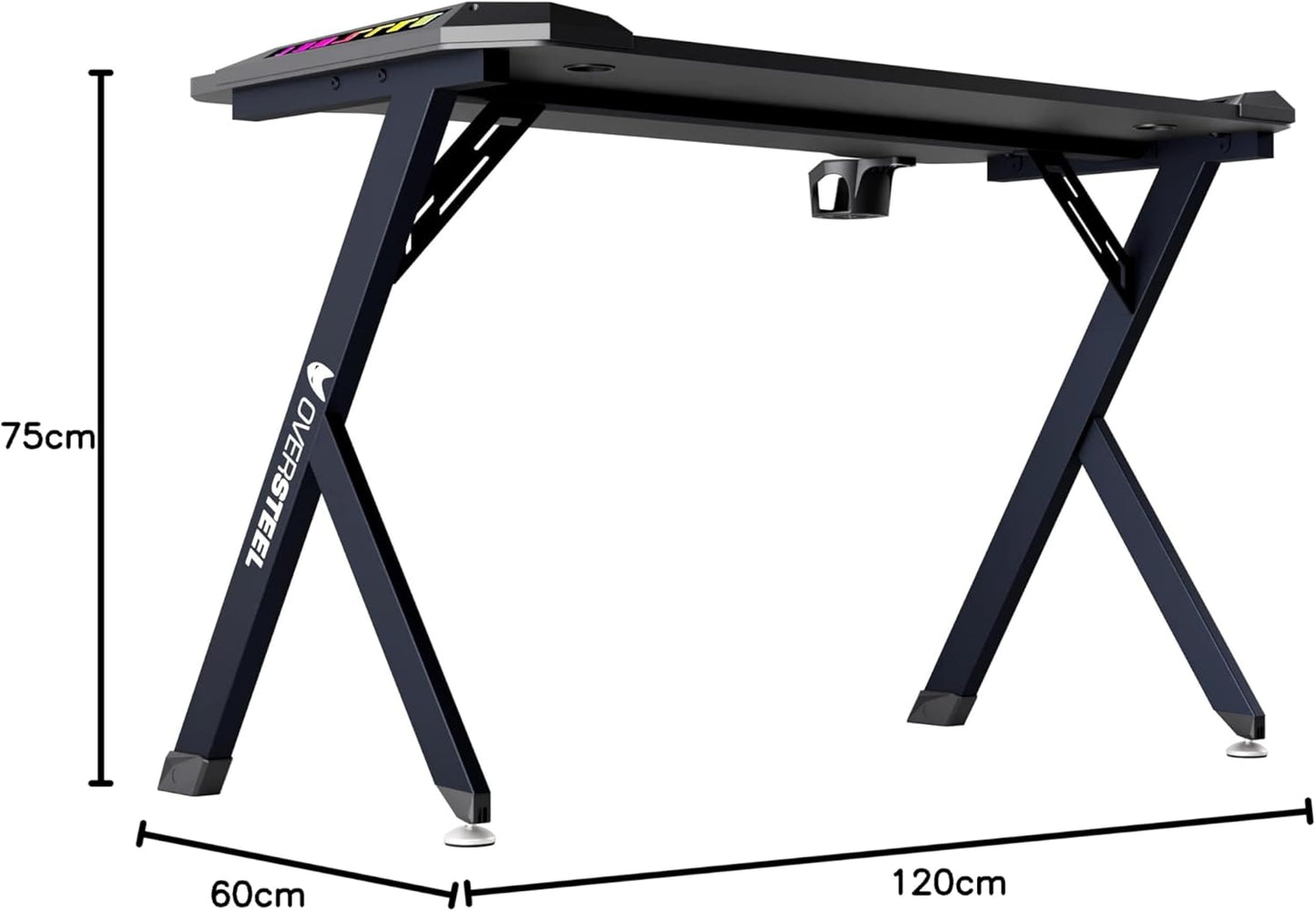 Mesa Oversteel Vitallium Gaming RGB Black
