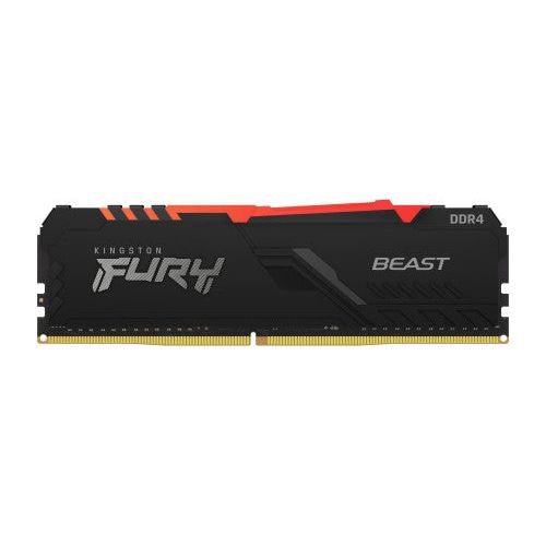 Memória RAM Kingston 16GB Fury Beast RGB 2x8GB DDR4 3200MHz CL16