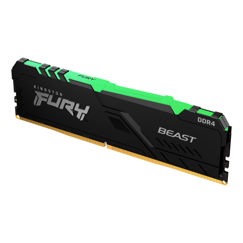 Memória RAM Kingston 16GB Fury Beast RGB 2x8GB DDR4 3200MHz CL16