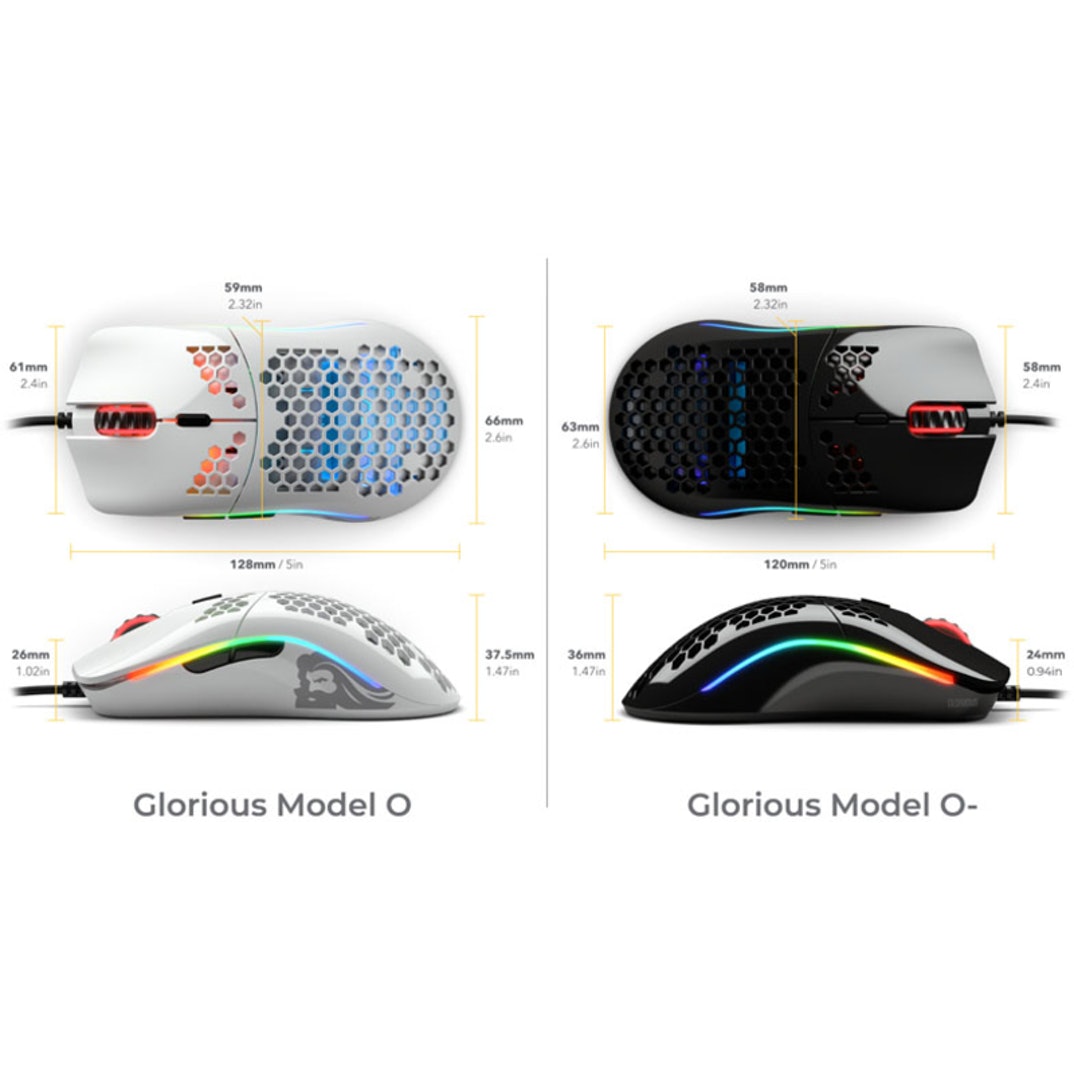 Bundle Gamer Glorious Model O + Bungee + G-Skates Preto