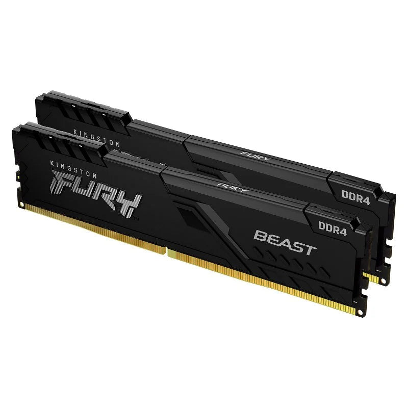 Kingston Kit 32GB (2 x 16GB) DDR4 3200MHz FURY Beast Preto 1R CL16