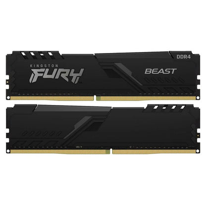 Kingston Kit 32GB (2 x 16GB) DDR4 3200MHz FURY Beast Preto 1R CL16