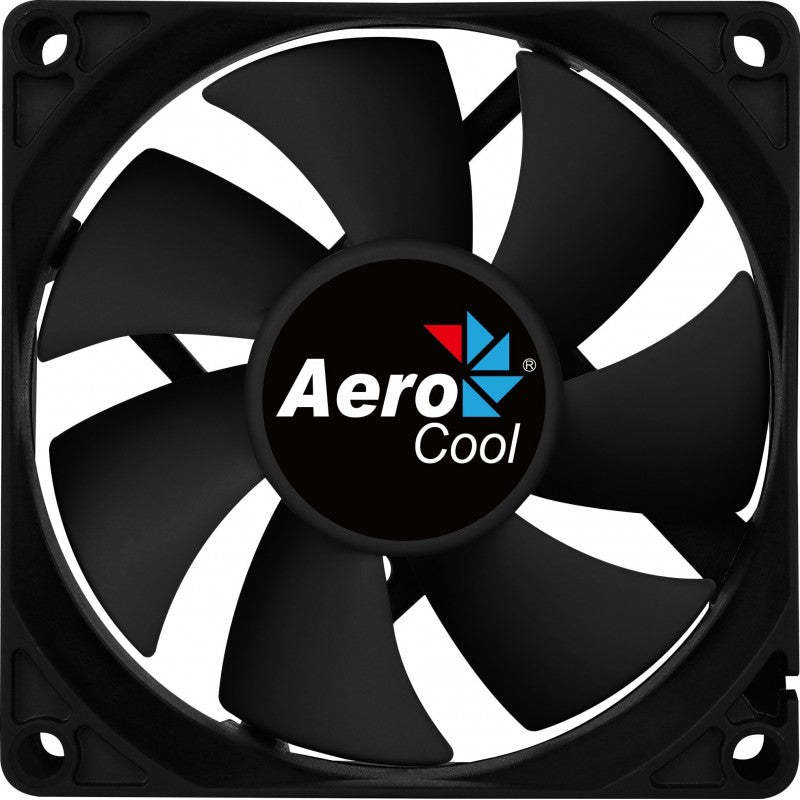 AEROCOOL FORCE FAN, 80MM,  BLACK, 3&4PIN, CURVED