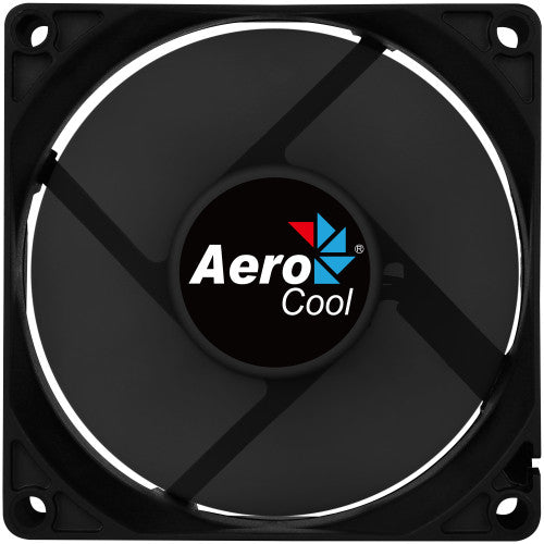 AEROCOOL FORCE FAN, 80MM,  BLACK, 3&4PIN, CURVED