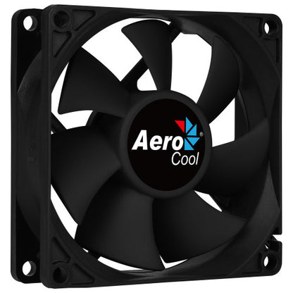 AEROCOOL FORCE FAN, 80MM,  BLACK, 3&4PIN, CURVED