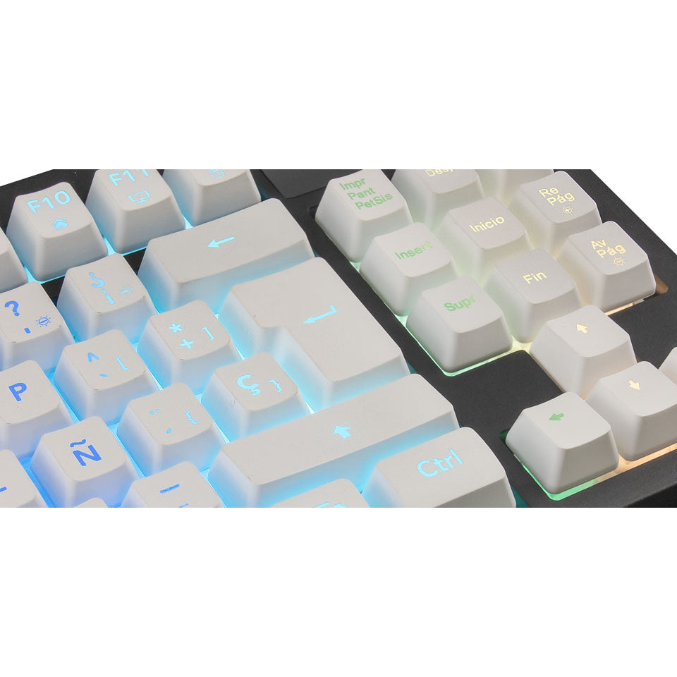 Mars Gaming MKAXWPT TKL  H-Mechanical RGB Gel Palmrest  Branco PT