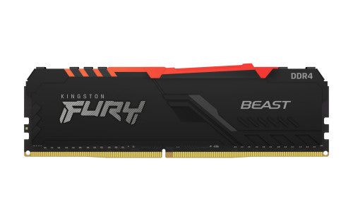 Memória RAM Kingston 16GB Fury  Beast RGB 2x8GB DDR4 3200MHz  CL16