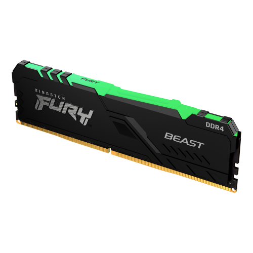 Memória RAM Kingston 16GB Fury  Beast RGB 2x8GB DDR4 3200MHz  CL16