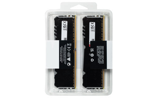 Memória RAM Kingston 16GB Fury  Beast RGB 2x8GB DDR4 3200MHz  CL16