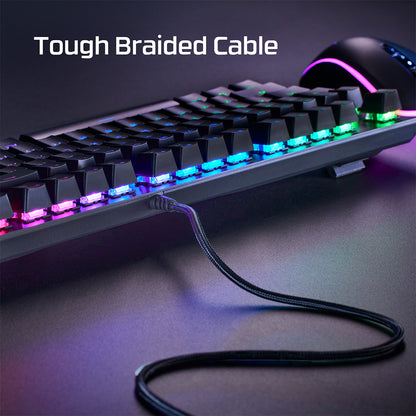 Teclado Mecânico HyperX Alloy MKW100 RGB US TTC Red Switch