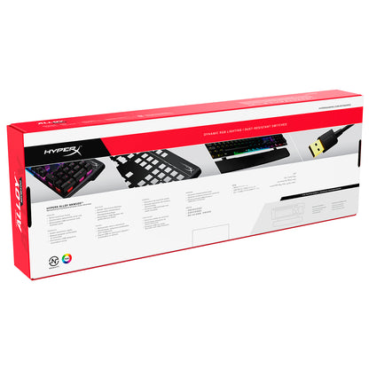 Teclado Mecânico HyperX Alloy MKW100 RGB US TTC Red Switch