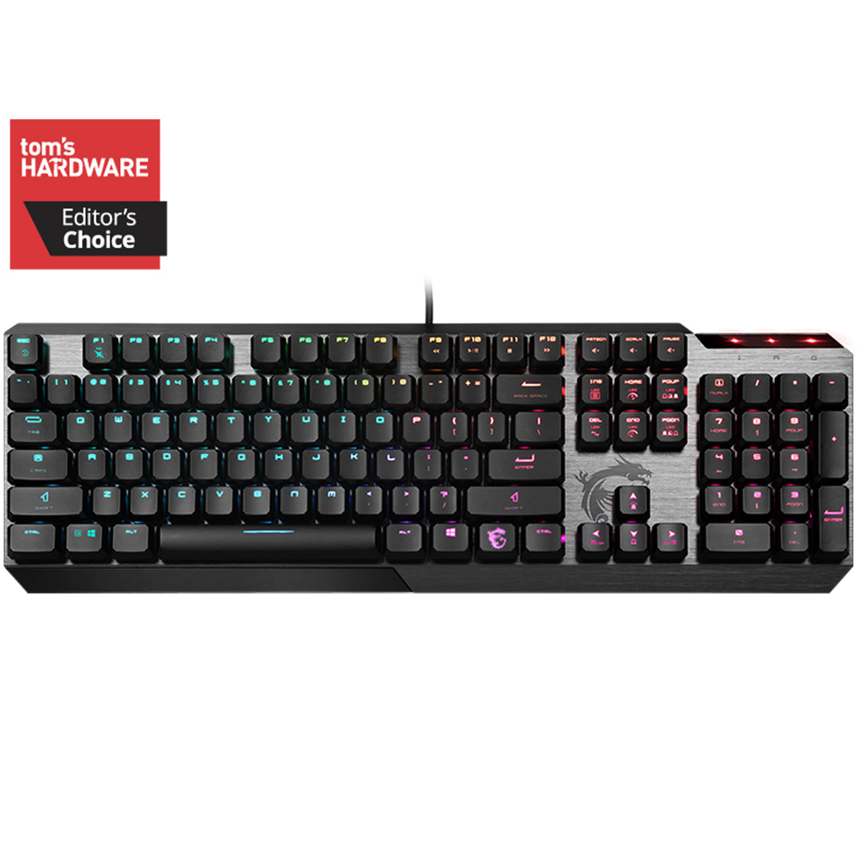 Teclado Mecânico MSI Vigor GK50 RGB PT Kailh Low Profile