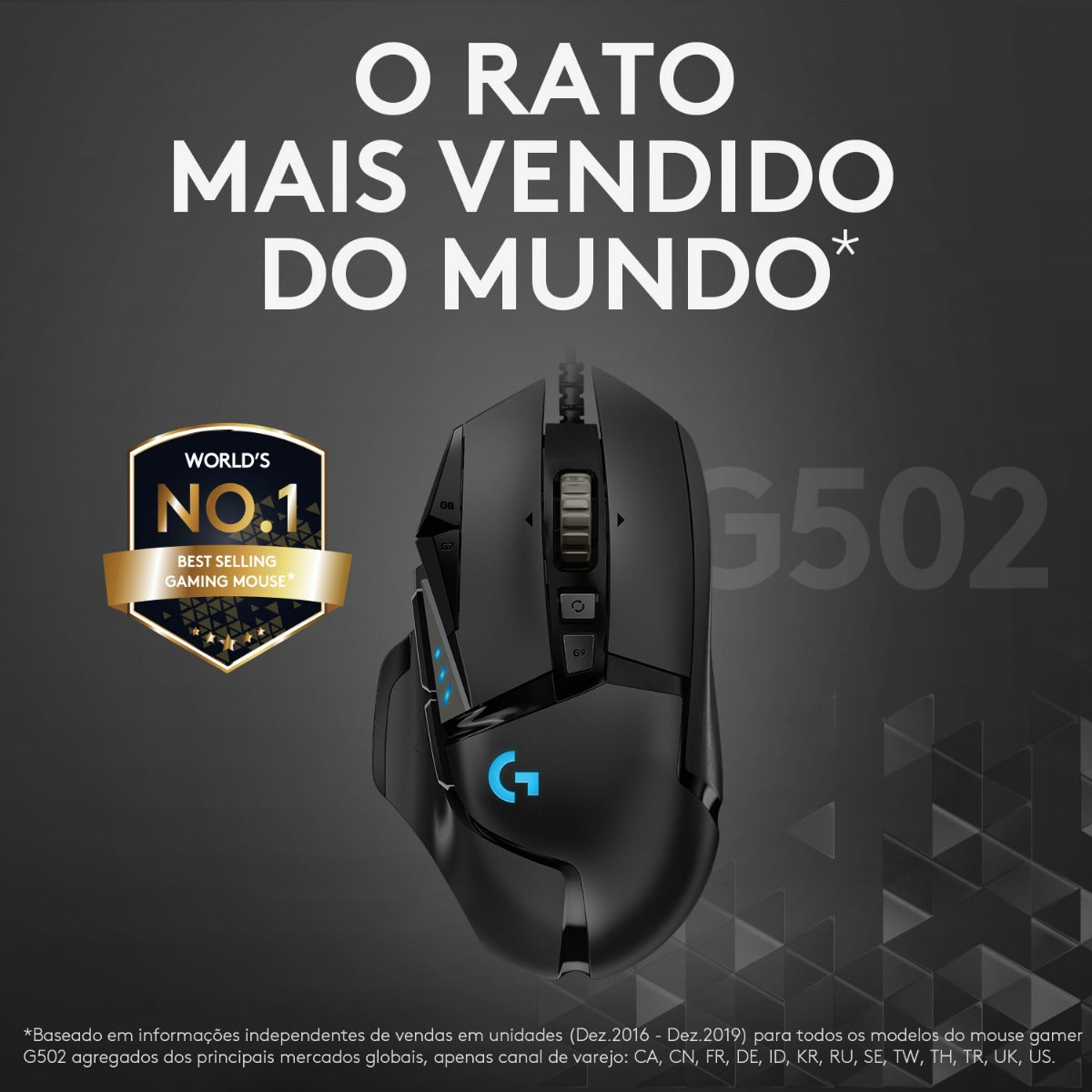 Rato Óptico Logitech G502 HERO 25600DPI Gaming Preto