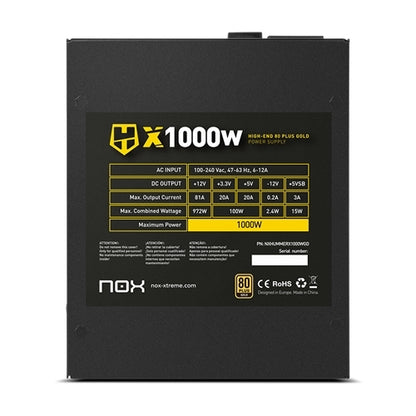 NOX Hummer X Gold Edition 1000W 80 Plus Gold Full Modular