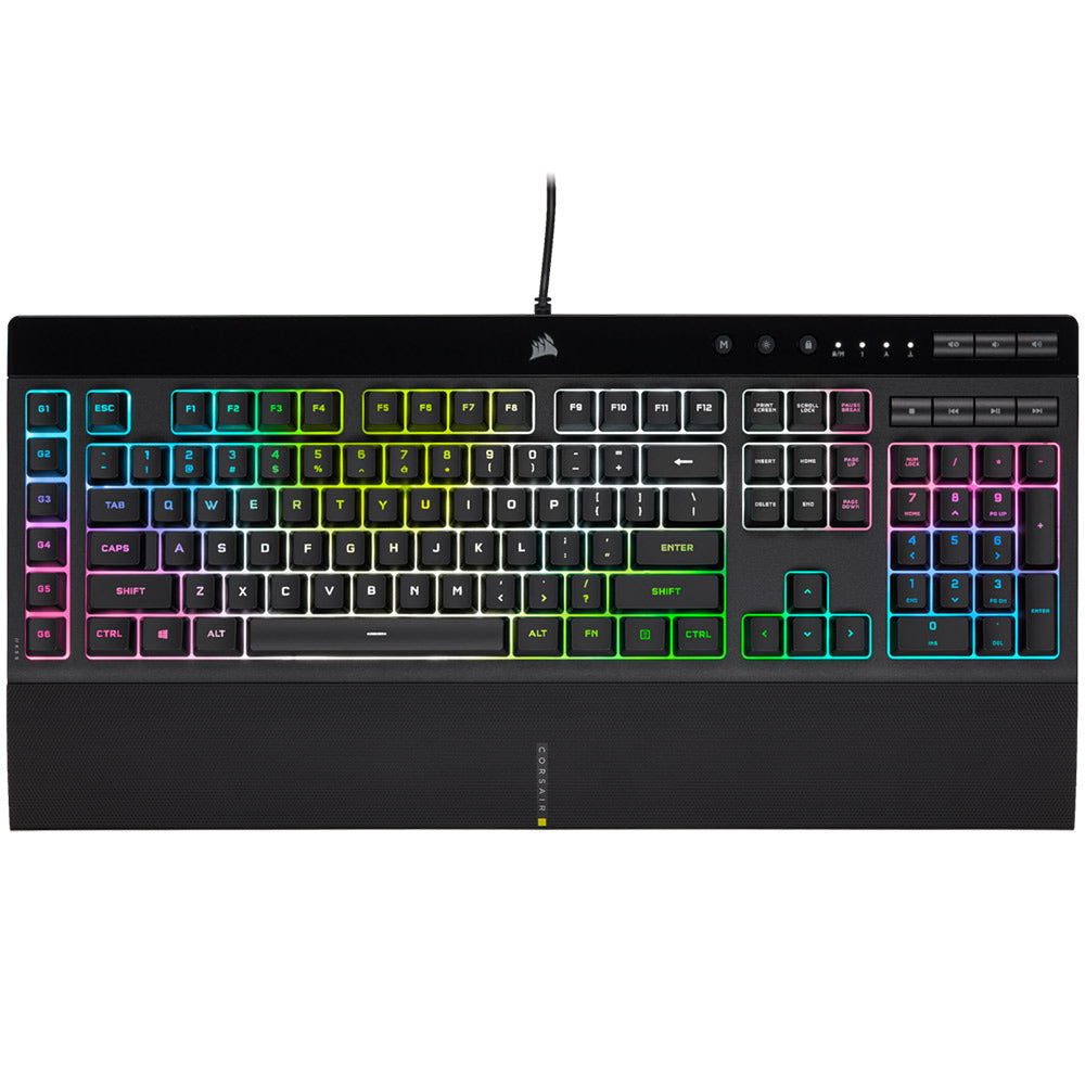 Bundle Gaming Teclado Corsair K55 RGB Pro Gaming Rubber Dome PT + Rato Óptico Corsair Harpoon RGB Pro 12000DPI Preto