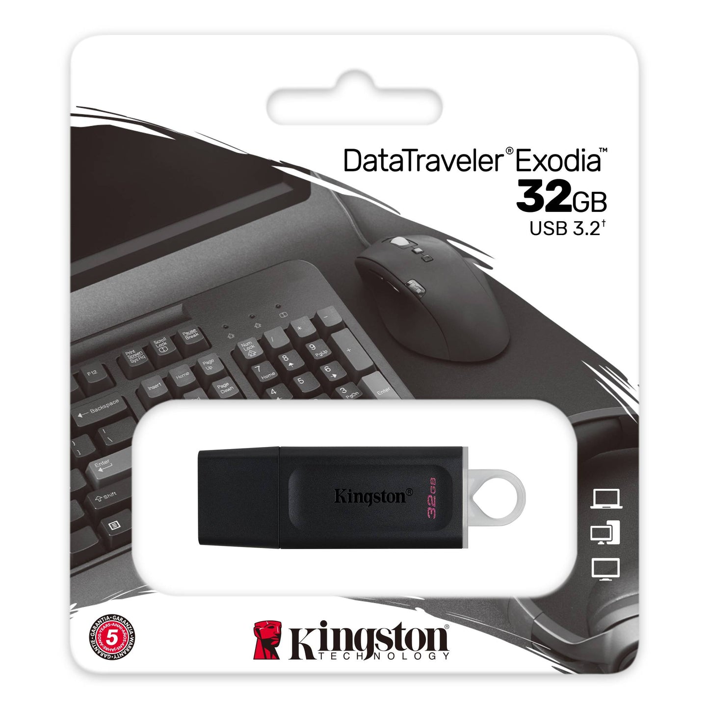 PEN DRIVE 32GB KINGSTON DTX G1 USB 3.2 BLACK/WHITE