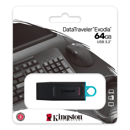 PEN DRIVE 64GB KINGSTON GEN1 USB 3.2